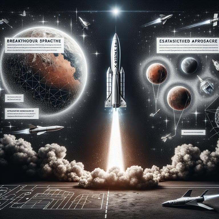 Banner for Elon Musk's SpaceX: Aiming for Mars and Challenging Aerospace Giants