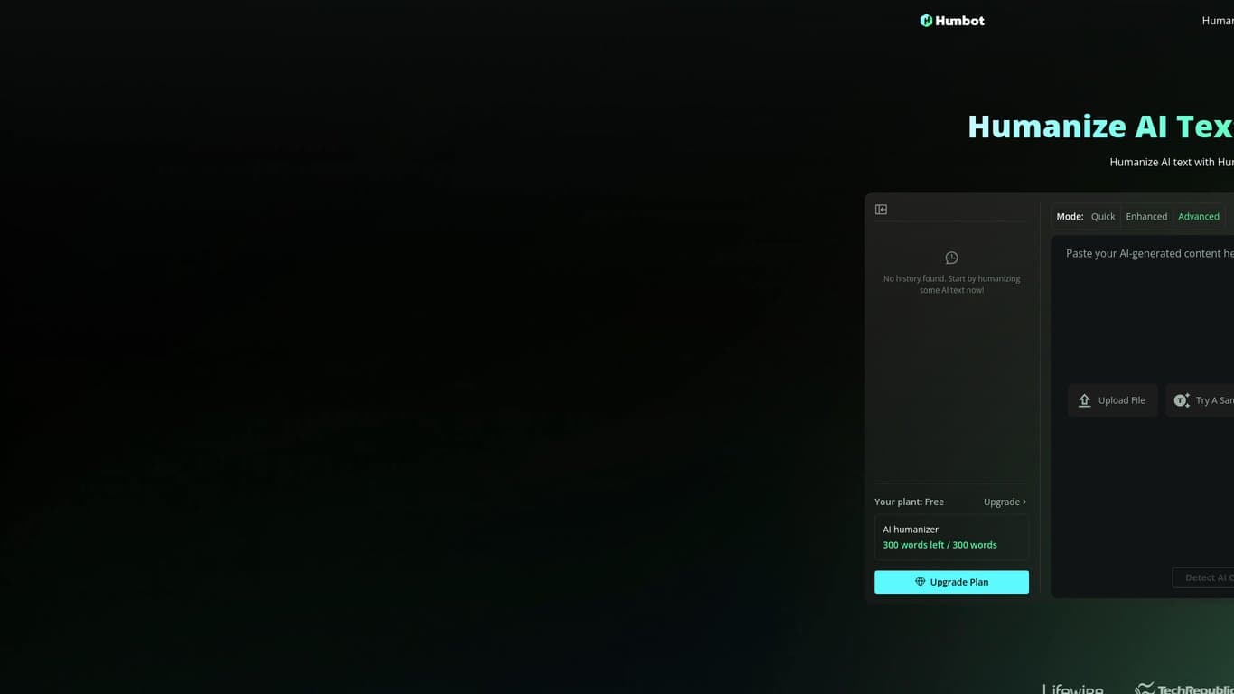 Humbot AI screenshot