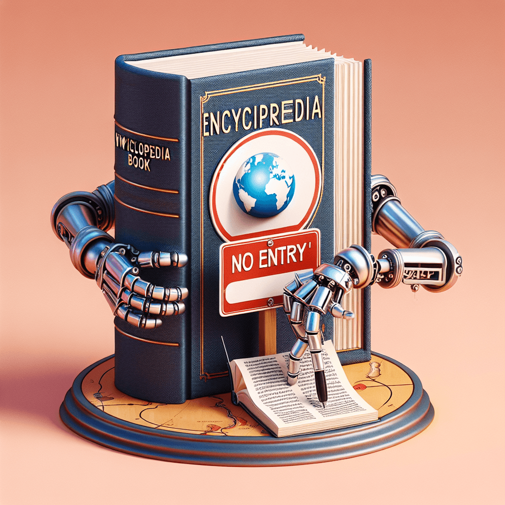 Banner for Wikipedia Draws the Line: AI-Generated Content No Longer Welcome!