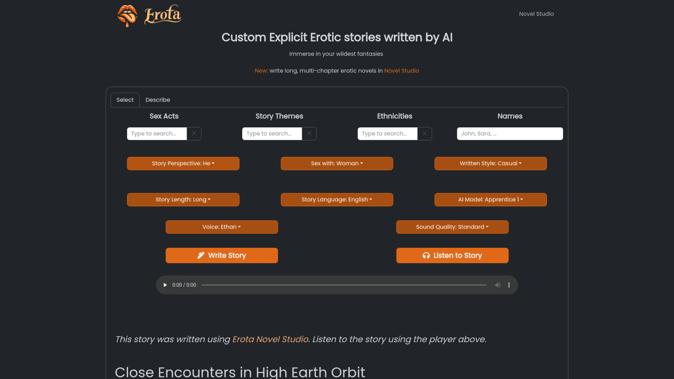 Erota screenshot