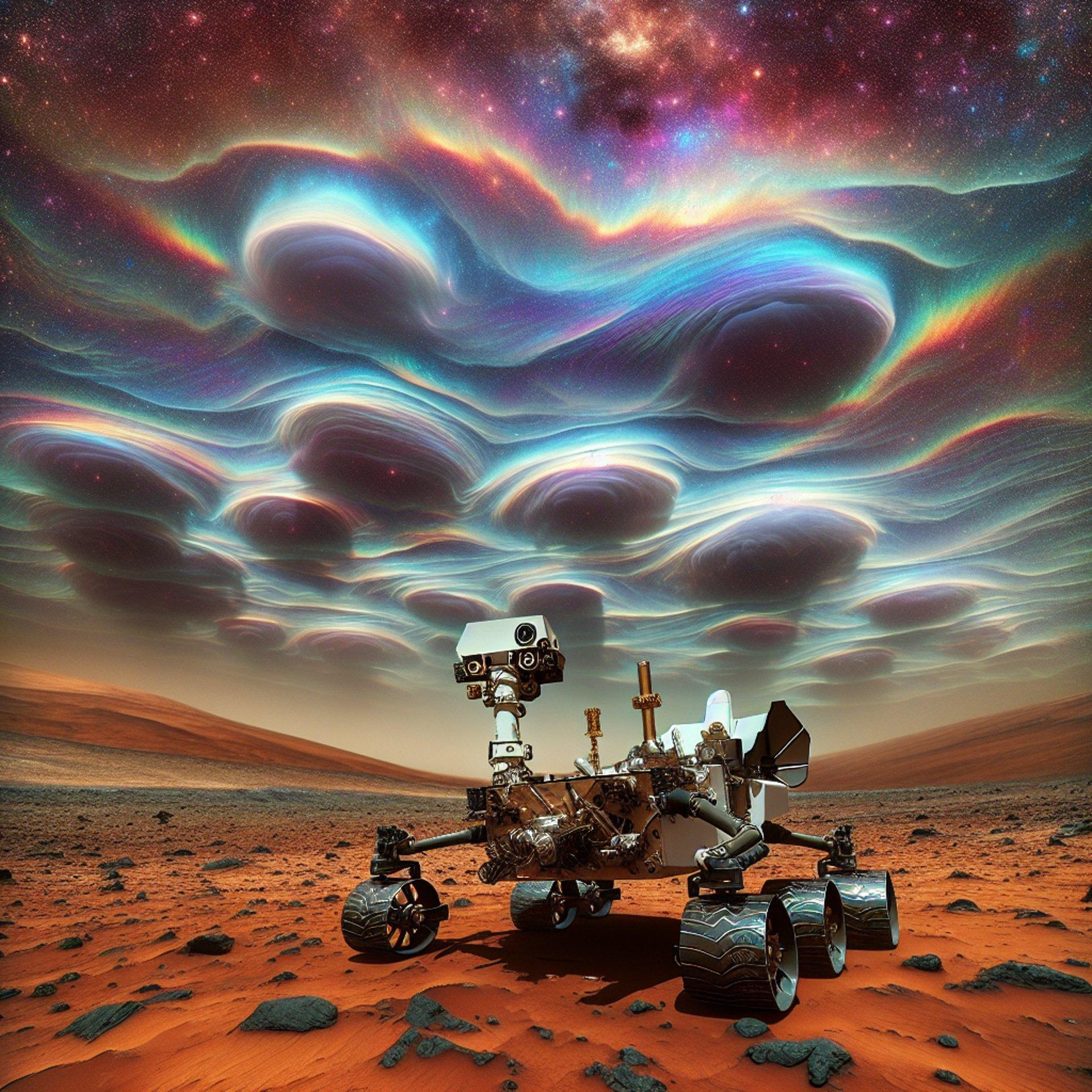 Banner for NASA's Curiosity Rover Unveils Mesmerizing Iridescent Clouds on the Red Planet: A New Frontier in Martian Research