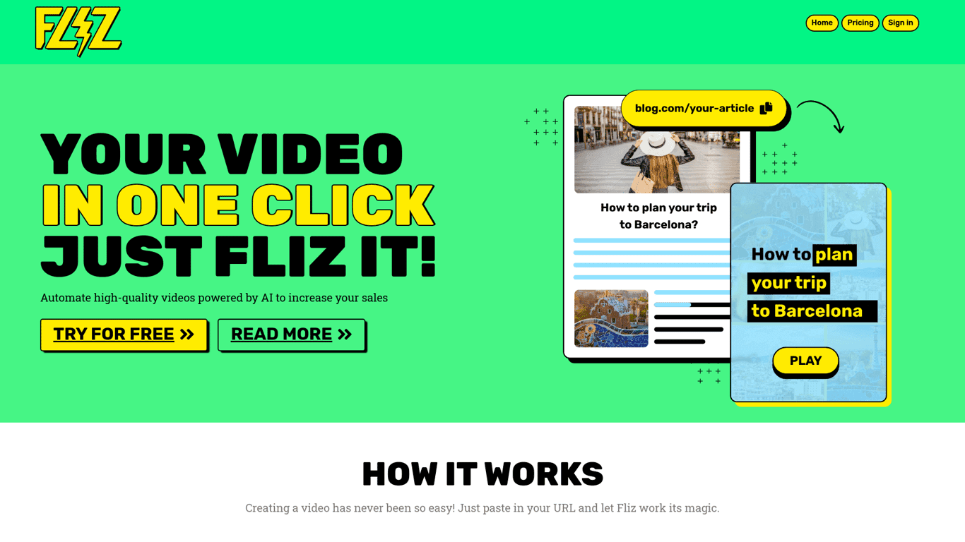 Fliz screenshot