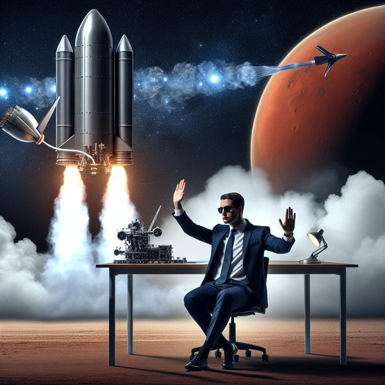 Banner for Elon Musk Dodges Mars Talk Amid Starship Test Fumble
