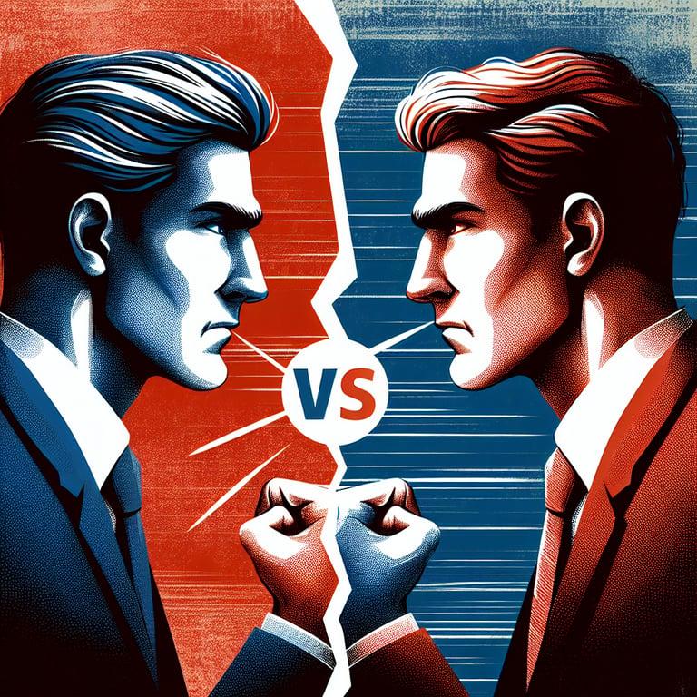 Banner for Donald Trump vs. Elon Musk: A Clash of Political and Corporate Titans!