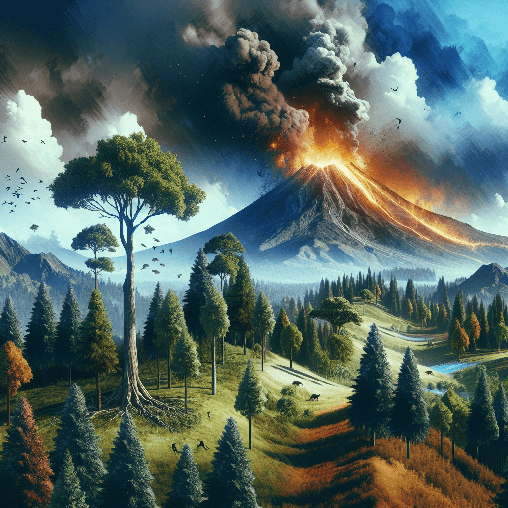 Banner for Trees Signal Volcanic Rumblings: A Natural Early Warning System?