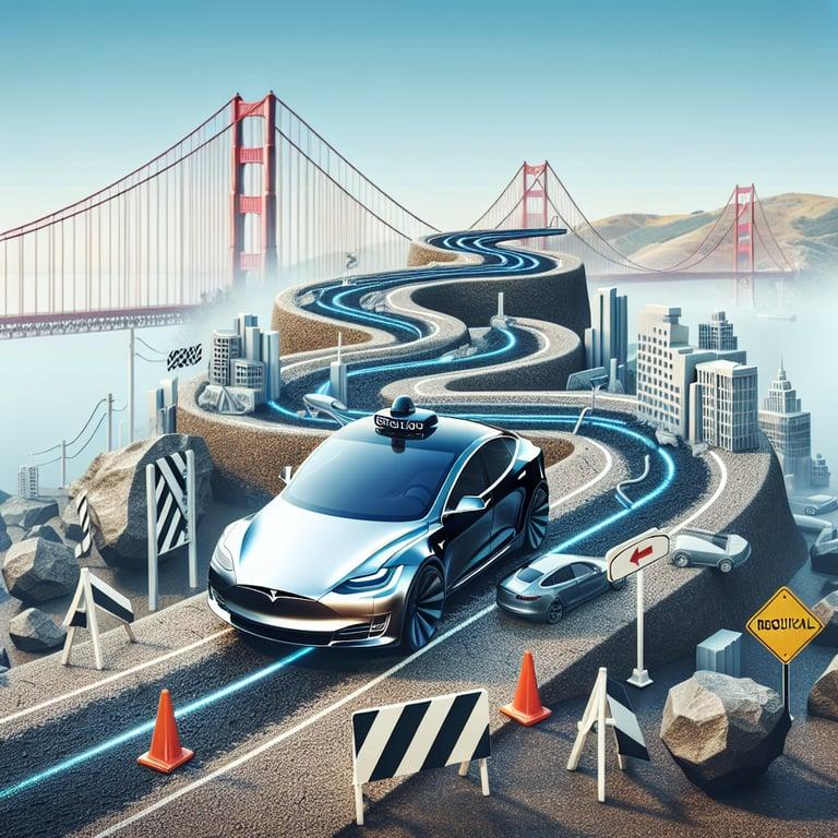 Banner for Unpaved Roads: Tesla's Robotaxi Takes a Detour with Regulators in San Francisco