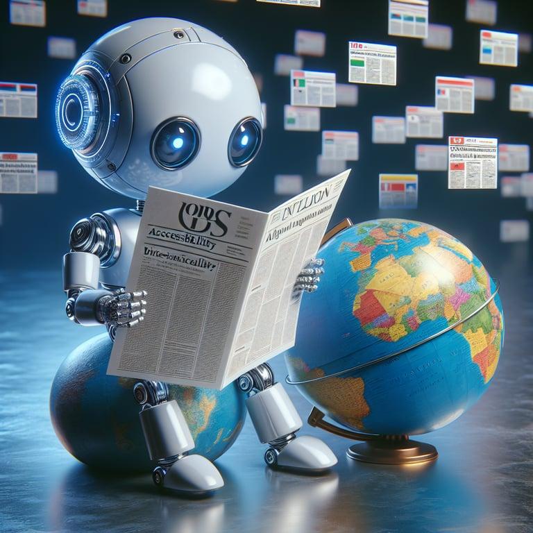 Banner for BBC's Latest AI Venture: Making News Bite-Sized and Accessible!
