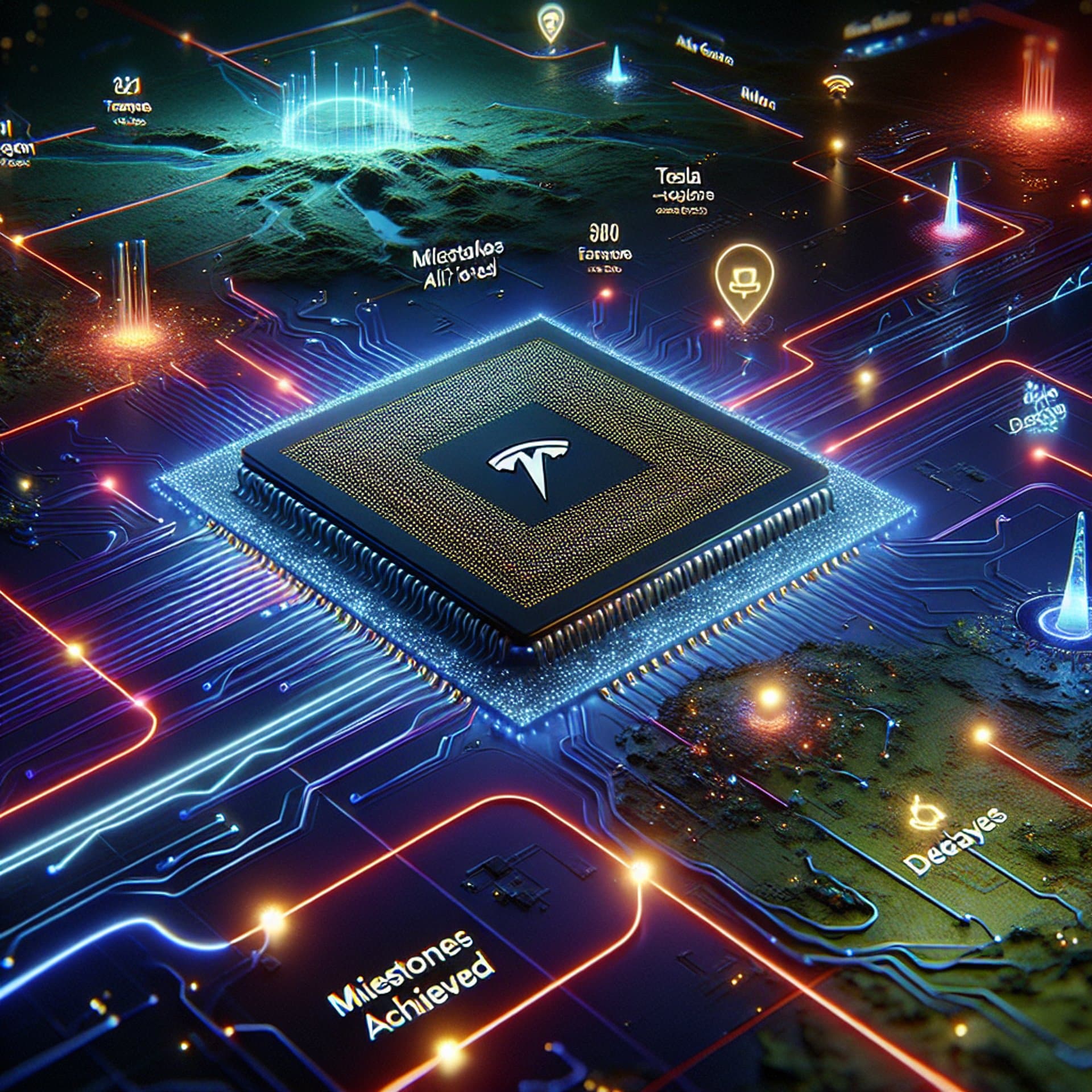 Banner for Tesla's Next-Gen AI6 Chip: Milestones and Delays Explored