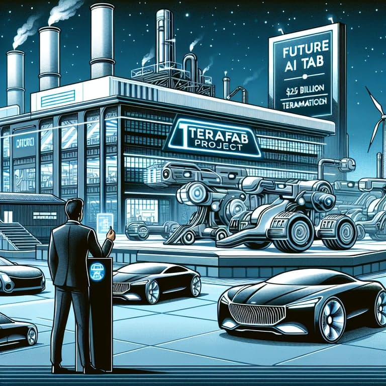 Banner for Elon Musk Unveils Tesla's $25 Billion Terafab Project, Proclaims Future AI Dominance!