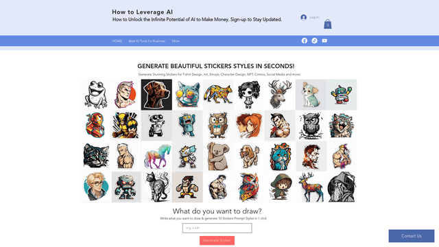 Thumbnail image for Sticker Prompt Generator | How to Leverage AI