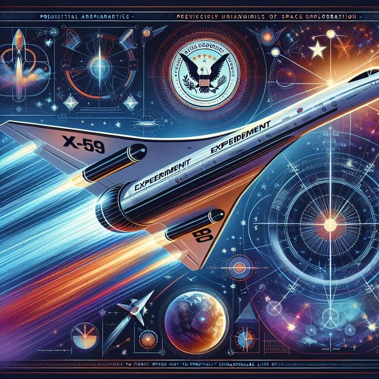 Banner for NASA's X-59 Takes Simulated Flight Towards a Supersonic Future!