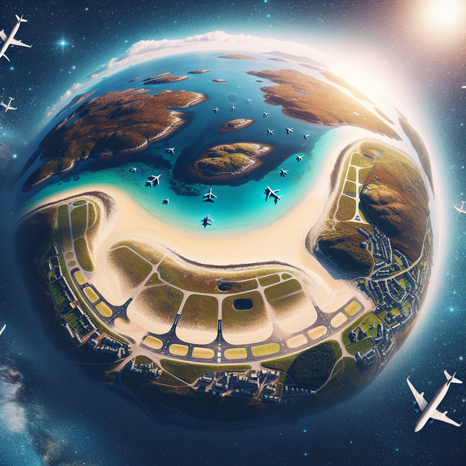 Banner for Scotland's Hidden Gem: Barra Beach Airport Spotted from Space!