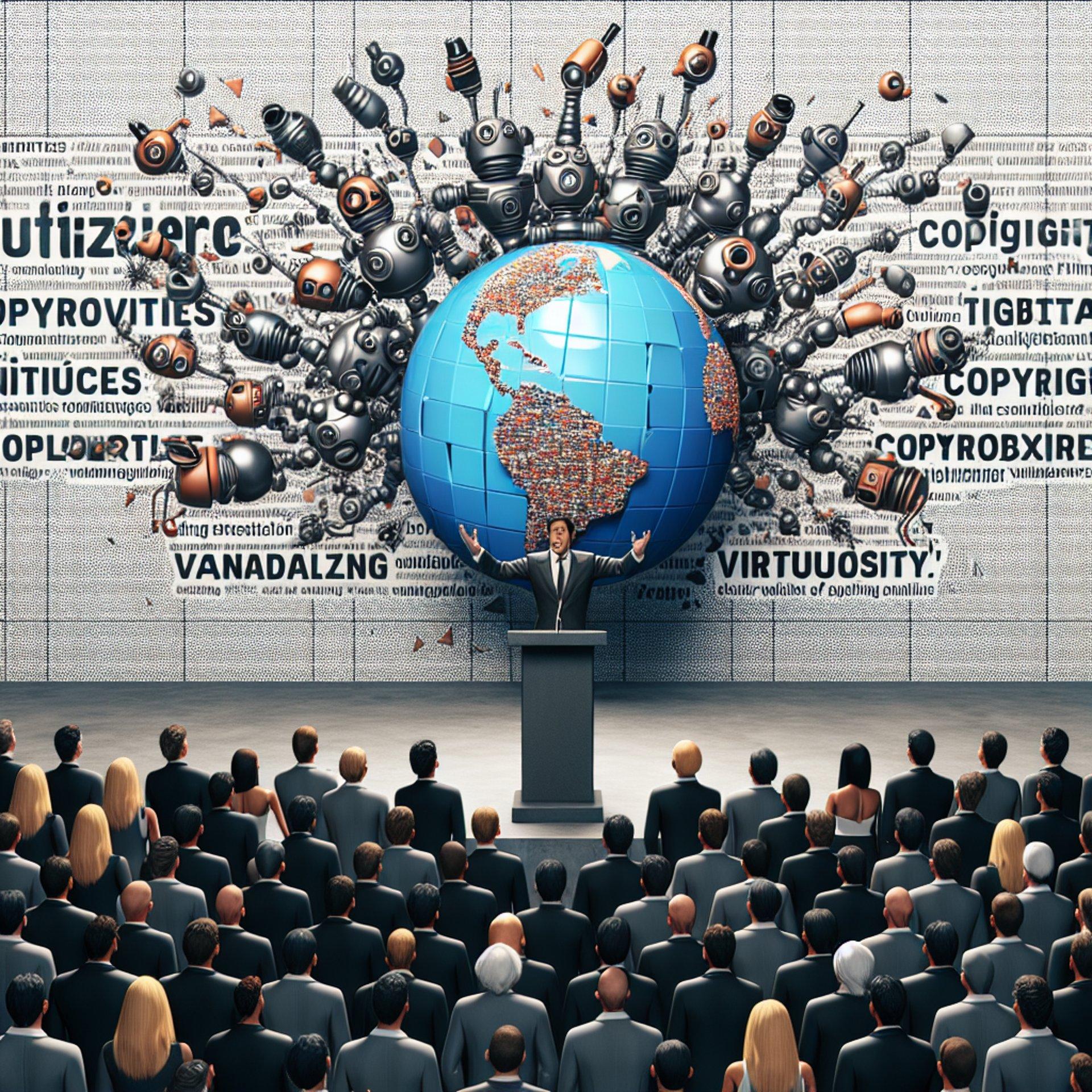 Banner for News Corp CEO Robert Thomson Blasts AI Firms for "Vandalising Virtuosity" by Using Copyrighted Material