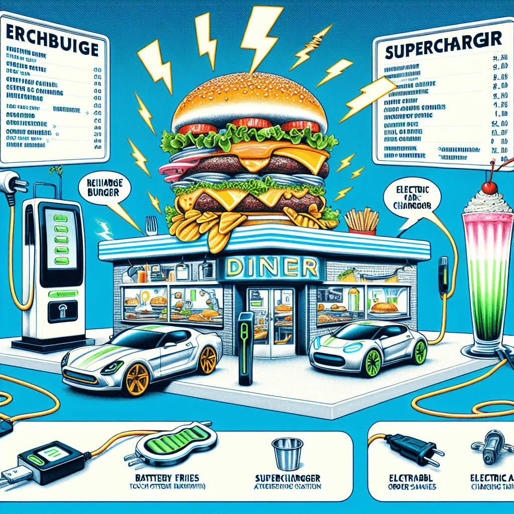 Banner for Elon Musk's Tesla Diner: Satirical Menus and Real Deal Attractions