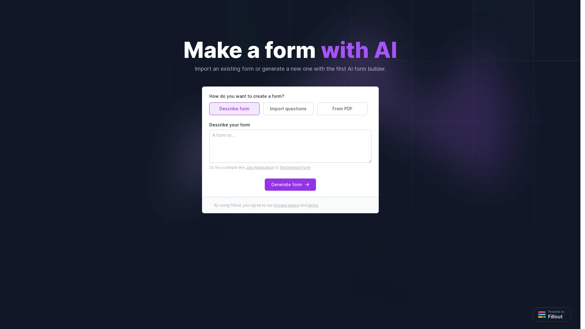 AI Form Builder
